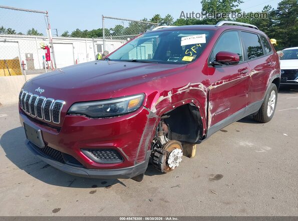 1C4PJMCB9LD550780 2020 JEEP CHEROKEE Burgundy წინა მარცხენა ხედი სამი მეოთხედიდან