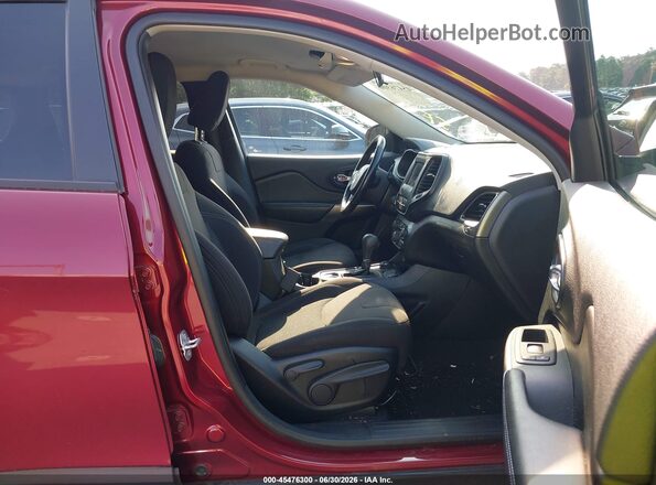 1C4PJMCB9LD550780 2020 JEEP CHEROKEE Burgundy წინა სალონის ხედი