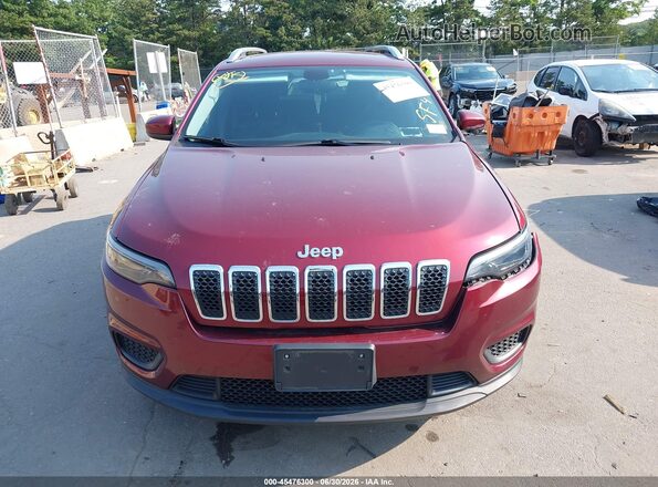 1C4PJMCB9LD550780 2020 JEEP CHEROKEE Burgundy ხელსაწყოთა პანელის ხედი
