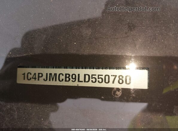 1C4PJMCB9LD550780 2020 JEEP CHEROKEE Burgundy 