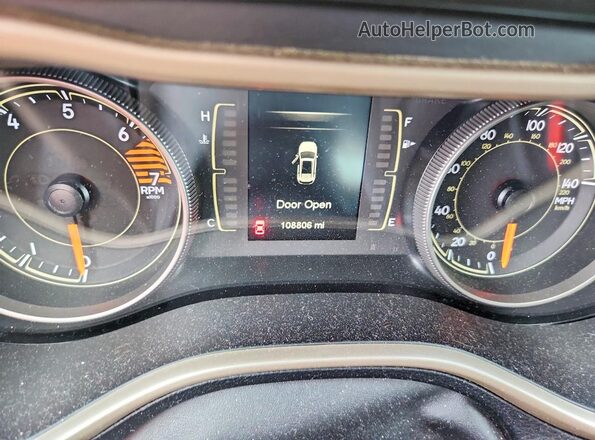 1C4PJMCBXGW357077 2016 JEEP CHEROKEE Black Սարքավորումների վահանակի տեսք
