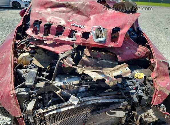 1C4PJMCBXHD230357 2017 JEEP CHEROKEE Burgundy ძრავის განყოფილების ხედი