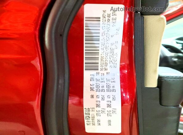 1C4PJMCS0GW360067 2016 JEEP CHEROKEE Red VIN կոդի պիտակի տեսք