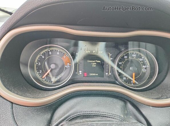 1C4PJMCS1GW175722 2016 JEEP CHEROKEE Gray Սարքավորումների վահանակի տեսք