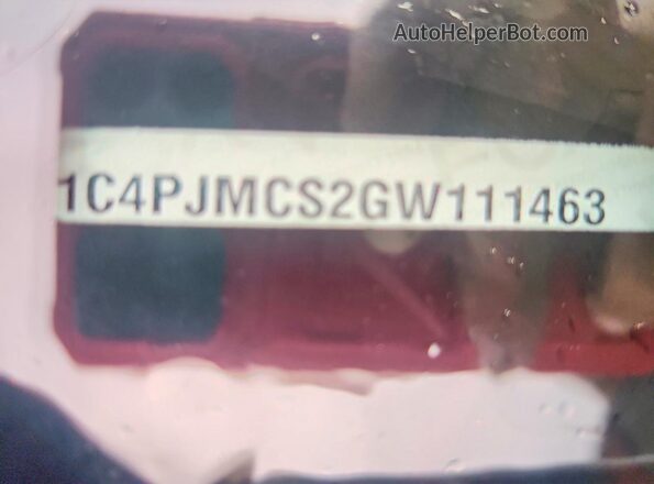 1C4PJMCS2GW111463 2016 JEEP CHEROKEE Белый Вид подкапотного пространства