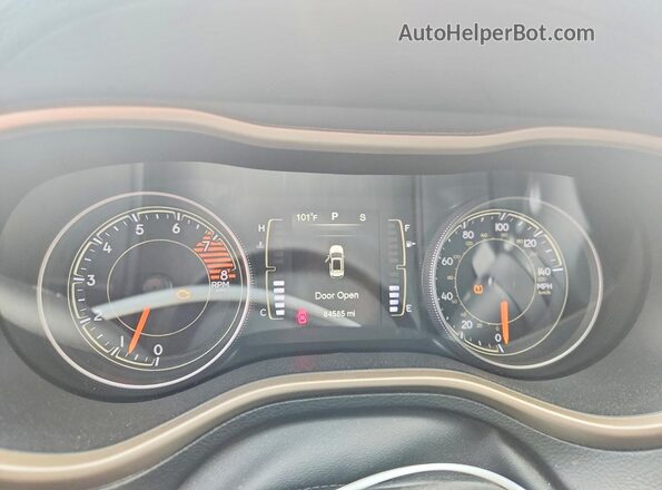 1C4PJMCS2GW118977 2016 JEEP CHEROKEE Red Instrument cluster view