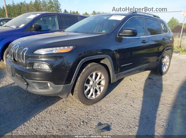 1C4PJMCS2GW221154 2016 JEEP CHEROKEE Black Առջևի ձախ երեք քառորդ տեսարան