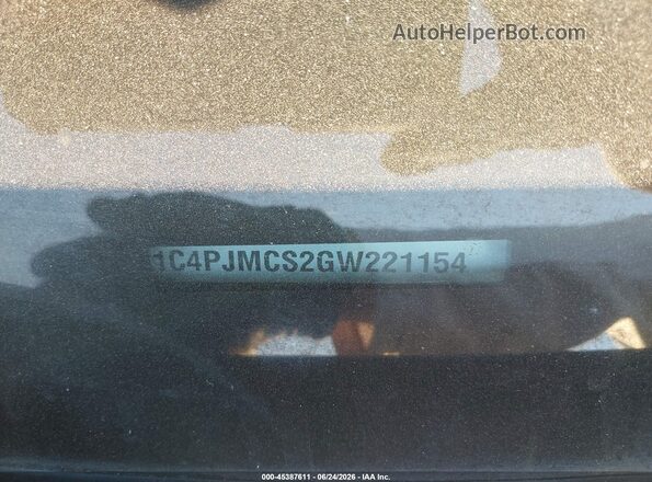 1C4PJMCS2GW221154 2016 JEEP CHEROKEE Black Շարժիչի բաժամունքի տեսք