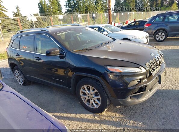 1C4PJMCS2GW221154 2016 JEEP CHEROKEE Black Սալոնի հետևի տեսք