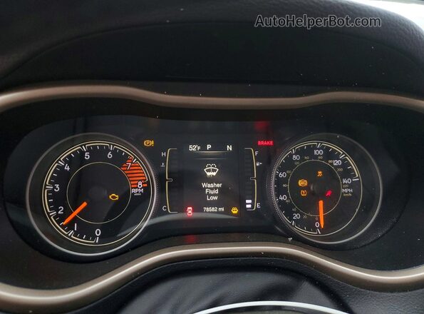 1C4PJMCS2HW620860 2017 JEEP CHEROKEE Gray Instrument cluster view