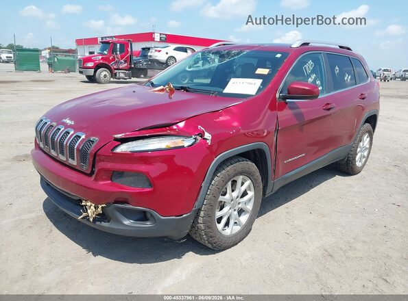 1C4PJMCS4GW102893 2016 JEEP CHEROKEE Burgundy Vista tres cuartos delantera izquierda