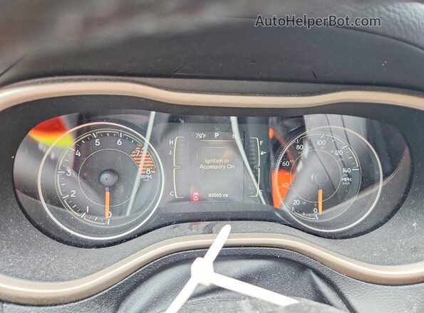 1C4PJMCS4GW166335 2016 JEEP CHEROKEE Gray ხელსაწყოთა პანელის ხედი