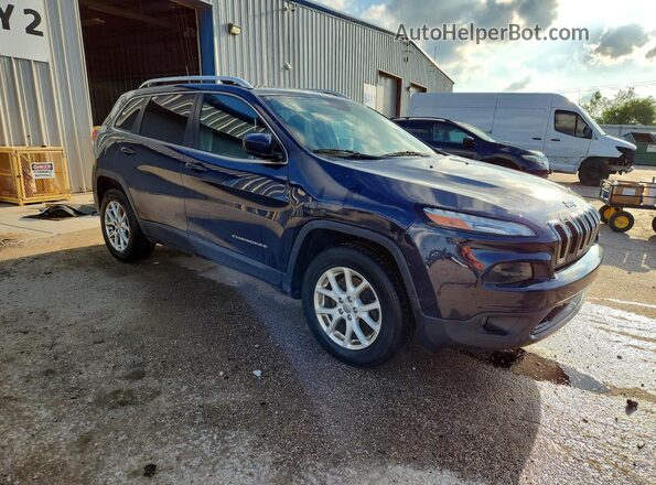 1C4PJMCS4GW253961 2016 JEEP CHEROKEE Синий Передняя правая четверть