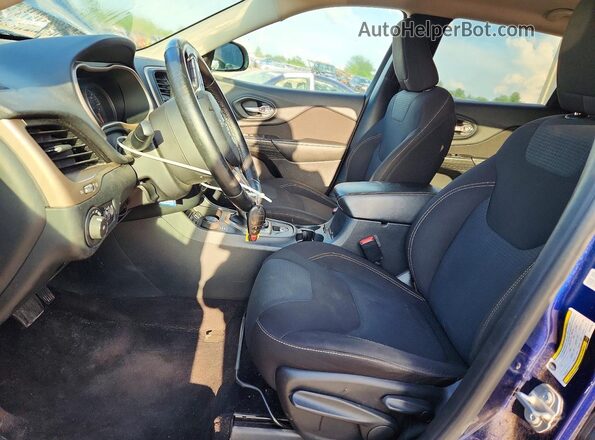 1C4PJMCS4GW253961 2016 JEEP CHEROKEE Синий Вид салона спереди
