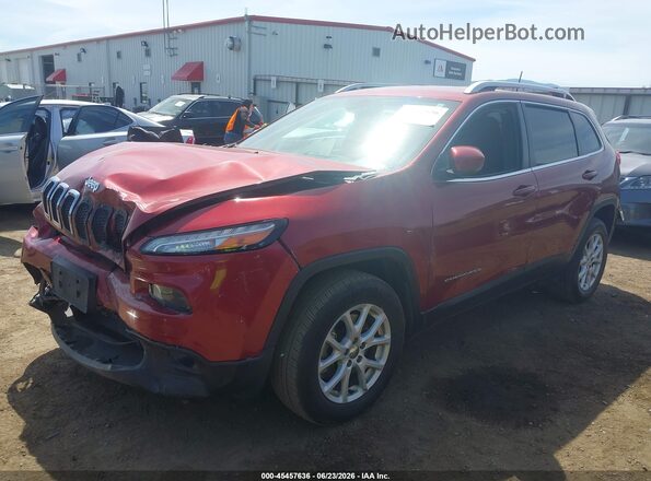 1C4PJMCS4GW368236 2016 JEEP CHEROKEE Red Առջևի ձախ երեք քառորդ տեսարան