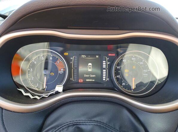 1C4PJMCS4HW590325 2017 JEEP CHEROKEE Gray Instrument cluster view