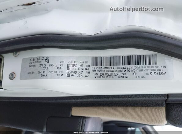 1C4PJMCS5GW103941 2016 JEEP CHEROKEE White Widok komory silnika