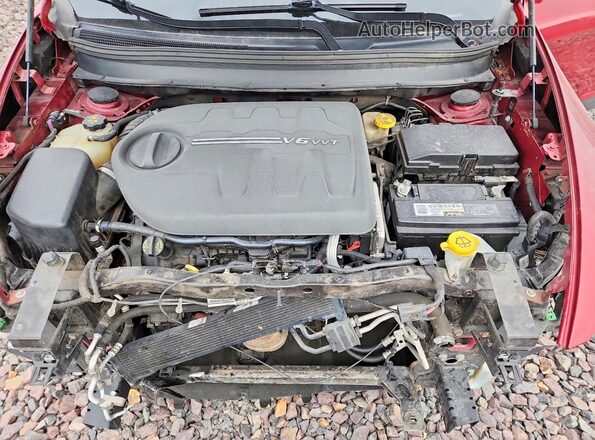 1C4PJMCS6HW615306 2017 JEEP CHEROKEE Красный Вид подкапотного пространства