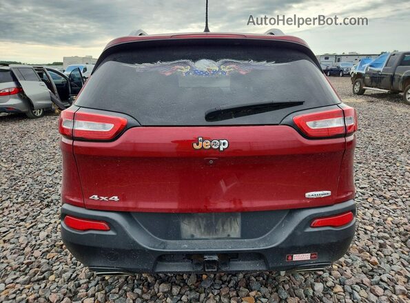 1C4PJMCS6HW615306 2017 JEEP CHEROKEE Красный Вид сзади