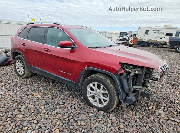 1C4PJMCS6HW615306 2017 JEEP CHEROKEE Красный Передняя правая четверть