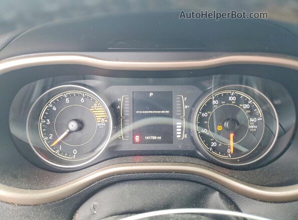 1C4PJMCS8HD227117 2017 JEEP CHEROKEE Charcoal Instrument cluster view