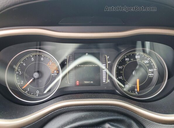 1C4PJMCS9GW101156 2016 JEEP CHEROKEE Red Вид щитка приладів