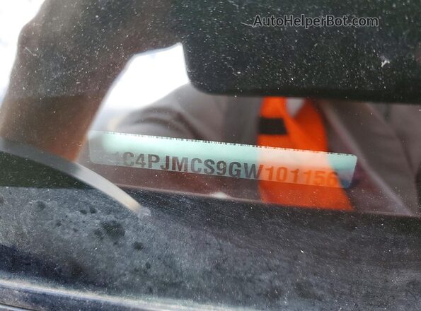 1C4PJMCS9GW101156 2016 JEEP CHEROKEE Red Вид наклейки з VIN-кодом