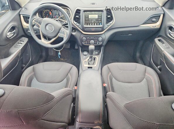 1C4PJMCS9HW509741 2017 JEEP CHEROKEE Blue Widok deski rozdzielczej