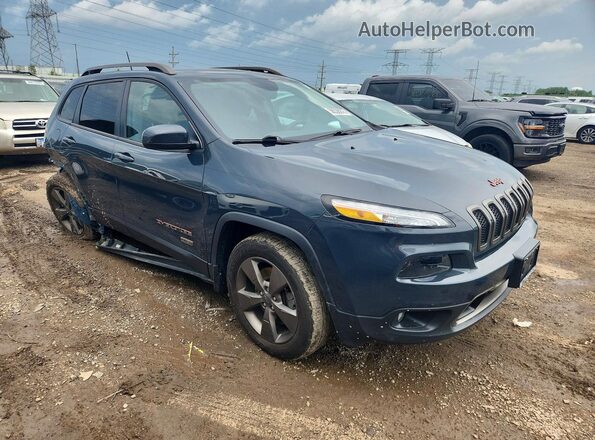 1C4PJMCS9HW509741 2017 JEEP CHEROKEE Blue Przód prawy
