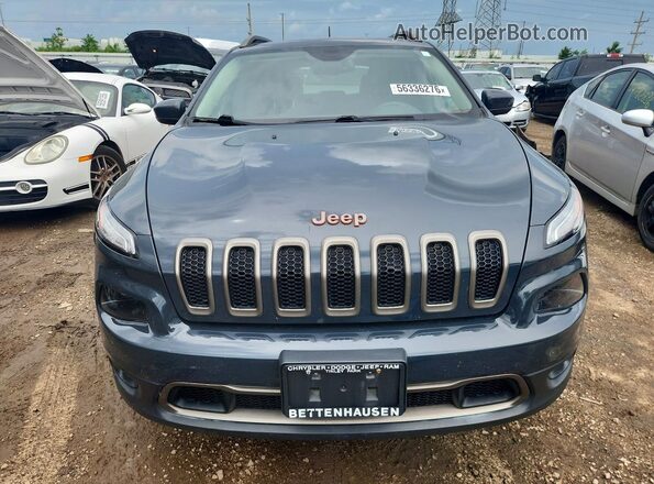 1C4PJMCS9HW509741 2017 JEEP CHEROKEE Blue Widok z przodu