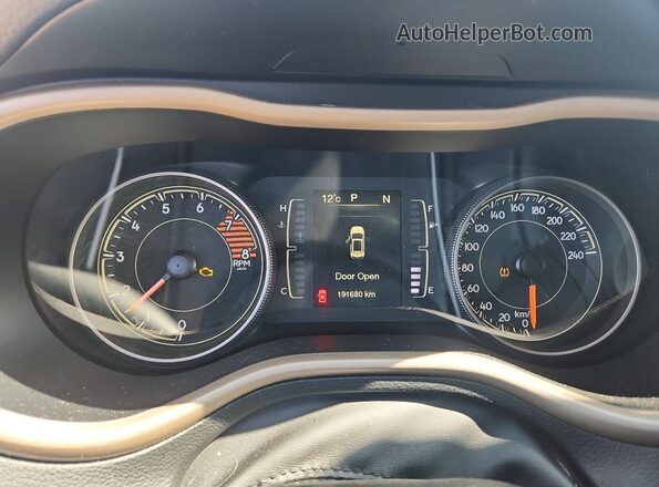 1C4PJMCS9HW521601 2017 JEEP CHEROKEE Charcoal Instrument cluster view