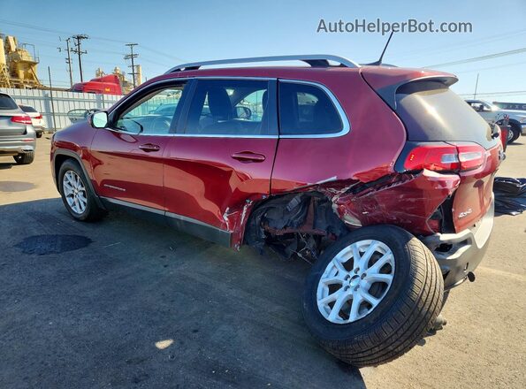 1C4PJMCS9HW595102 2017 JEEP CHEROKEE Burgundy Rear left