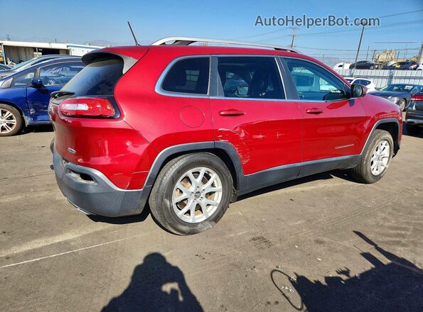1C4PJMCS9HW595102 2017 JEEP CHEROKEE Burgundy Rear right