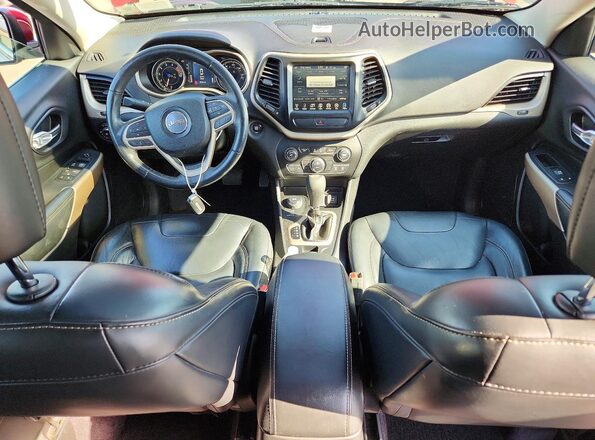 1C4PJMCS9HW595102 2017 JEEP CHEROKEE Burgundy Dashboard view