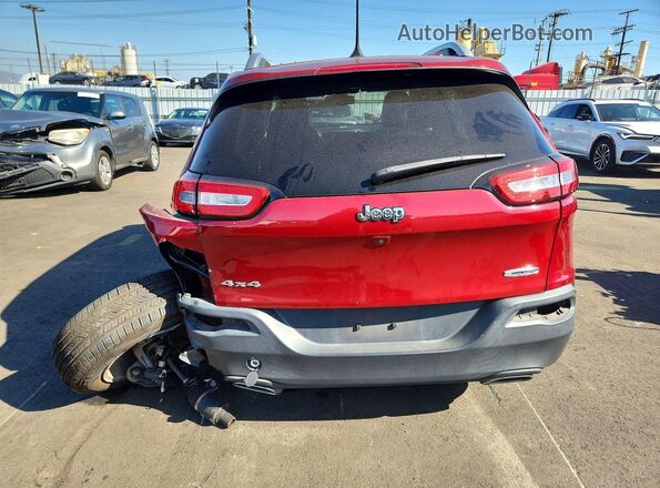 1C4PJMCS9HW595102 2017 JEEP CHEROKEE Burgundy Rear view