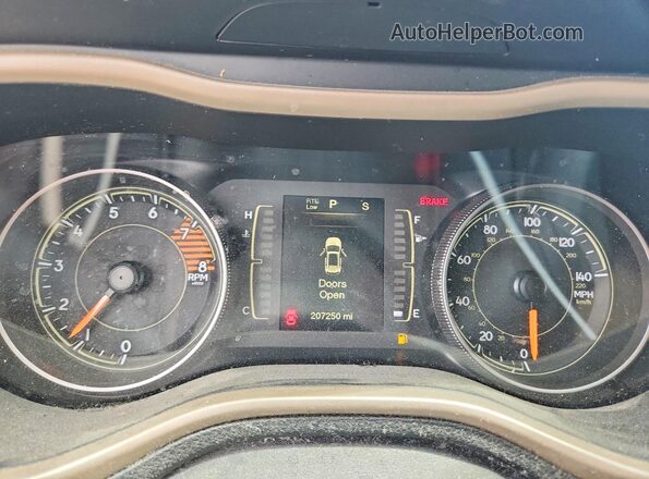 1C4PJMCSXGW227171 2016 JEEP CHEROKEE Черный Вид щитка приборов