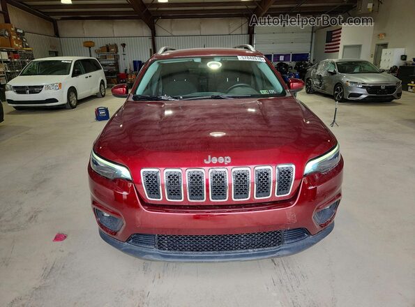 1C4PJMCX3KD288507 2019 JEEP CHEROKEE Burgundy წინა ხედი