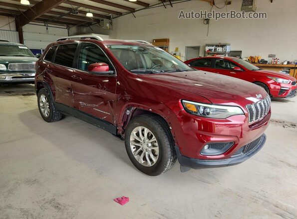 1C4PJMCX3KD288507 2019 JEEP CHEROKEE Burgundy წინა მარჯვენა