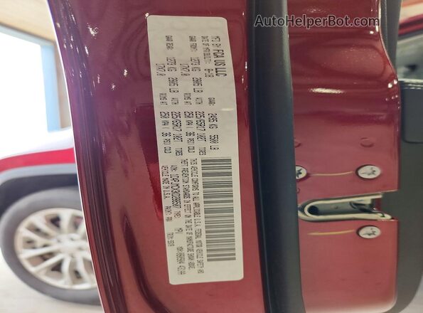 1C4PJMCX3KD288507 2019 JEEP CHEROKEE Burgundy VIN კოდის სტიკერის ხედი