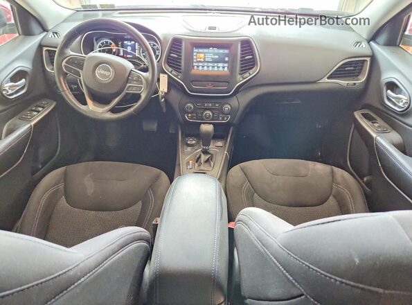 1C4PJMCX3KD288507 2019 JEEP CHEROKEE Burgundy წინა პანელის ხედი