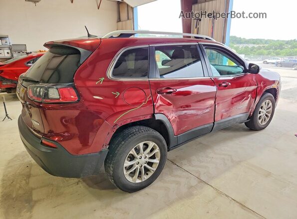 1C4PJMCX3KD288507 2019 JEEP CHEROKEE Burgundy უკანა მარჯვენა