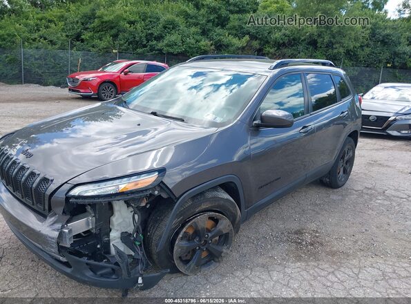 1C4PJMCX7JD500484 2018 JEEP CHEROKEE Gray წინა მარცხენა ხედი სამი მეოთხედიდან