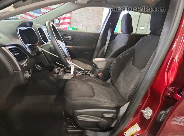 1C4PJMCX7KD418045 2019 JEEP CHEROKEE Maroon Widok wnętrza z przodu