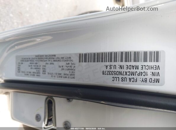 1C4PJMCX7ND533278 2022 JEEP CHEROKEE White Widok komory silnika