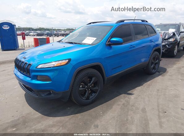 1C4PJMCX8JD549791 2018 JEEP CHEROKEE Синий Передняя левая четверть