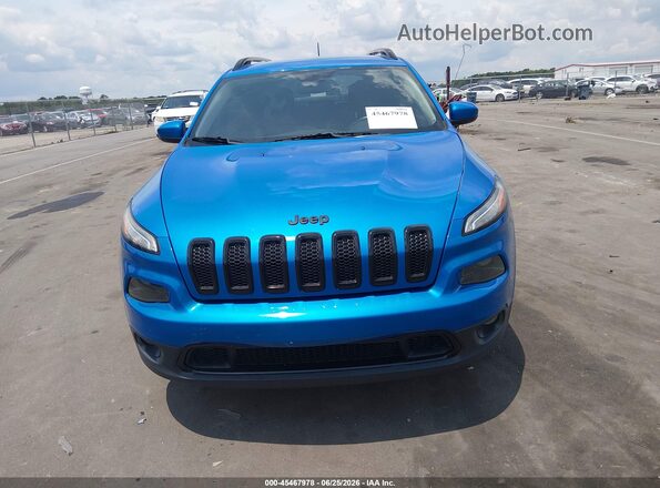 1C4PJMCX8JD549791 2018 JEEP CHEROKEE Синий Вид щитка приборов