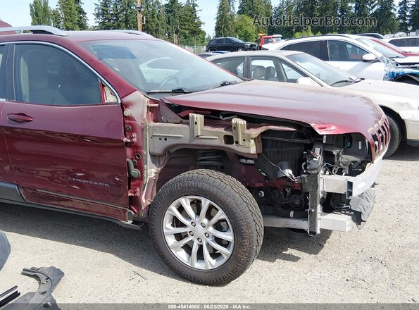 1C4PJMCX9KD281903 2019 JEEP CHEROKEE Бордовый Вид спереди