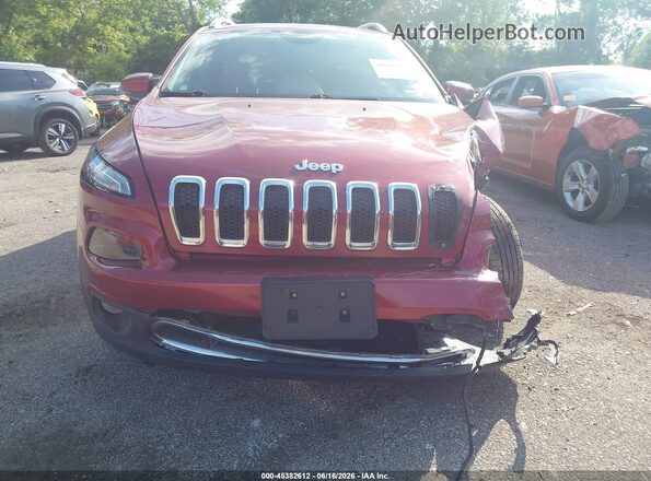 1C4PJMDB1HW511384 2017 JEEP CHEROKEE Red Rear interior view