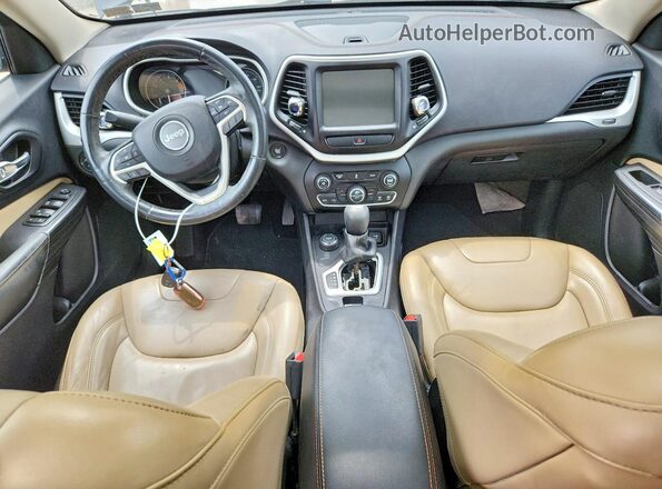 1C4PJMDB1HW529982 2017 JEEP CHEROKEE Black Widok deski rozdzielczej