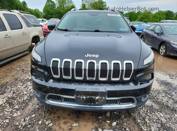 1C4PJMDB1HW529982 2017 JEEP CHEROKEE Black Widok z przodu